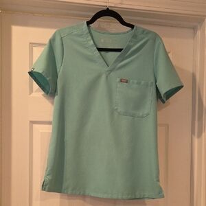 Figs Women's Teal Scrub Top